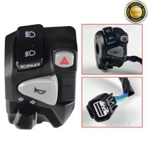 혼다 Click150 왼쪽에 대한 빛 위험 플러그 경적 경고등 회전 신호 버튼을 통과하는 오토바이 핸들 스위치