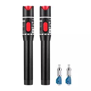 unsomten 시각적 결함 위치 추적기 VFL52PC 광섬유 케이블 테스터 미터2PC 단일 모드 9125μm FC 남성 대