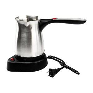 전기 터키 커피 포트, 접이식 손잡이가 있는 600ml 스테인리스 히팅 티 메이커 주전자, 가정용/여행용 110V 플러그 기계