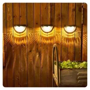 [데코] LED 오로라 태양광 벽부등 2p세트웜색 블랙