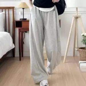 [의류] 여성 데일리 메쉬 사이드턱 힙포켓 와이드 팬츠 바지