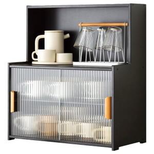 대나무 컵 스토리지 랙 방진 워터 주최자 차 세트 커피 머그잔 홀더 유리 도어 마크 선반