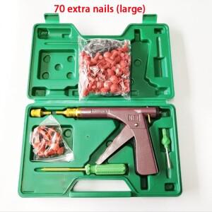 자동 자전거 튜브리스 타이어 수리 펑크 플러그 차고 오토바이 진공 총 블록 공기 누출 키트