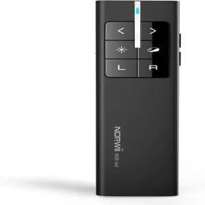 포인터가 있는 Norwii N99 에어 마우스 프레젠테이션 클리커 파워포인트 프레젠테이션용 충전식 리모컨