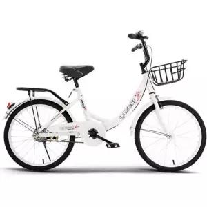 여성용 바구니 자전거 24인치 경량 출퇴근용 클래식 레트로