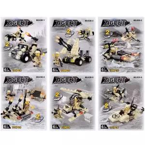 (튼튼)에이전트블럭 (6종) 미니 나노 놀이 창의교구 어린이선물 단체 날선물 블록 남아 조립완구 변신 합체