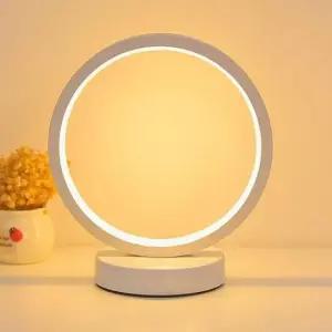 [데코] 원형 무드등 화이트 수면등 USB LED 인테리어조명