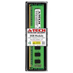 497157-D88용 A-Tech 2GB RAM 교체 | DDR3 1600MHz PC3-12800 1.5V UDIMM 비ECC 240핀 DIMM 메모리 모듈
