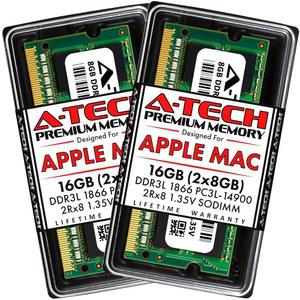 용 A-Tech 16GB(2x8GB) RAM 2015년 말 27인치 레티나 5K | DDR3L 1866MHz / 1867MHz PC3L-14900 1.35V 204핀 SODIMM 메모리 업그레이드 키트