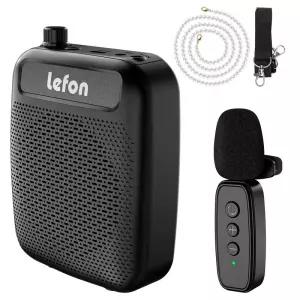 라발리에 마이크가 장착된 휴대용 무선 음성 증폭기 교사 투어 가이드 야외용 충전식 클립 온 메가폰