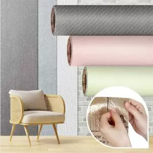 거실 부분 도배 셀프 스티커 풀바른 실크벽지 1Mx2.5M 1롤
