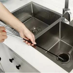 하수구 변기 싱크대 이물질 제거 집게 배수구 막힘 해결 머리카락 집게 와이어 집게 소형