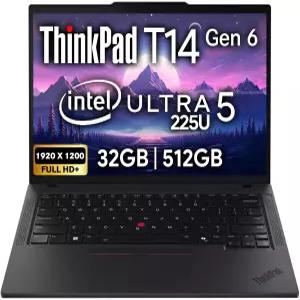 레노버 씽크패드 T14 6세대 비즈니스 노트북 14인치 FHD+ IPS 인텔 울트라 5 225U 32GB DDR5 RAM 512GB SSD