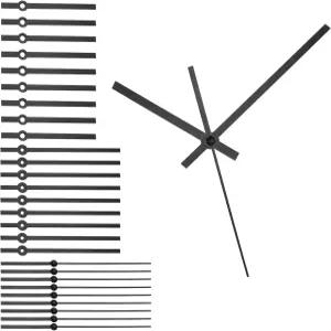 uxcell 10 세트 시계 바늘 알루미늄 전용 키트 부품 교체용 DIY 수리 움직임 교체 거실 홈 데코 블랙