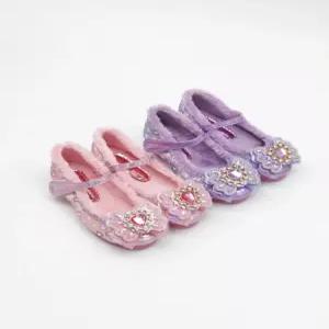 여아 보석 리본 겨울 털 LED 구두 123183