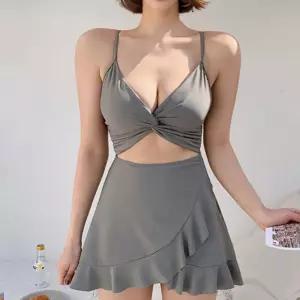 슬림핏 원피스 수영복 볼륨업 프릴스커트 패드내장 sud3+1CCV