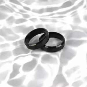 티타늄반지 남녀공용반지 블랙 써지컬스틸 XYA2+3jif