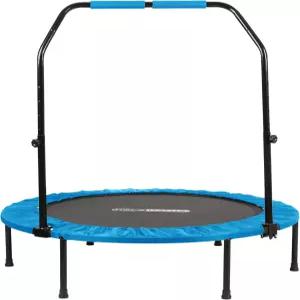 홀라하타 접이식 미니 트램펄린 홈 헬스장 피트니스 리바운더 5단계 조절 가능한 손잡이 440파운드 용량의