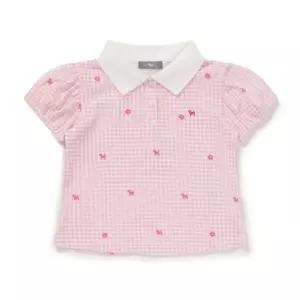 [롯데백화점]블루독베이비 PK 블루독퍼프소매카라티셔츠 46319-332-09.4631933209 출산백일돌선물