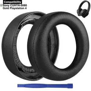 소니호환 CUHYA-0080 골드 새 플레이스테이션 4 PS4 버전 5억 한정판 헤드셋용 교체용 이어패드 1쌍