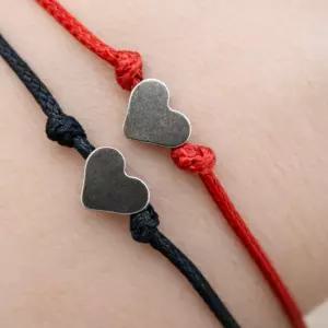 커플 하트 줄 매듭 소원 팔찌 발찌