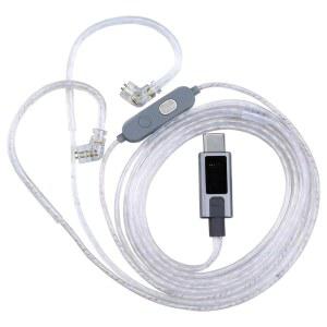 Bawjog KZ-M2 듀얼 마이크 실버 이어폰 전문가급 인이어 헤드폰용 시리즈 C 타입-C 업그레이드 핀 플레이트 어레이 케이블(KZ