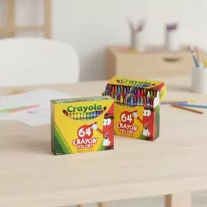 크레욜라 일반크레용 64색 유아 크레파스 색연필 컬러링 그림그리기 손에묻지않는 미술놀이
