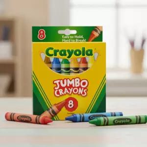 크레욜라 점보 크레용 8색 크레파스 색연필 손에안묻는 컬러링 미술도구 유아 색칠 어린이