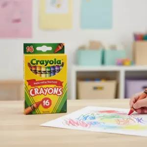 크레욜라 일반크레용 16색 어린이 크레파스 그림그리기 크래용 색연필 유아미술 (2개)