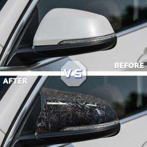 M스타일 리어사이드 백 미러 커버 캡 리얼 카본 파이버 BMW 1 2 시리즈 F45 F40 Z4 G29 X1 F48 F49 X2 F39