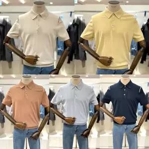 갤러리아 에디션 26S/S 남성 여름 숄더 팁 워셔블 카라넥 반팔 니트 NEG2ET1925 5