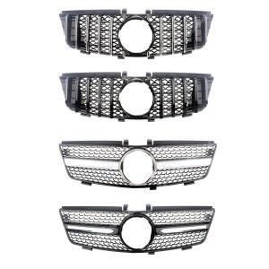 메르세데스 벤츠 ML W164 20052011 ML300 GT 다이아몬드 스타일 용 호환 전면 그리드 그릴 범퍼 튜닝 호환
