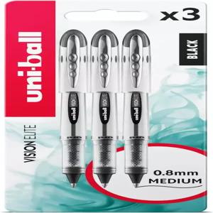 유니볼 UB200 비전 엘리트 롤러볼 펜. 초매끄러운 필기 드로잉 아트 컬러링을 위한 프리미엄 미디엄 0.8mm