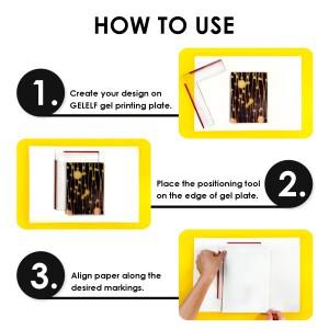 젤플레이트 포지셔닝 눈금자