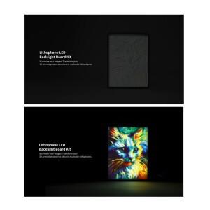 밤부랩 CMYK LED 백라이트 보드 PLA 리토파인 번들 3D 프린트 사진 KC009 키트