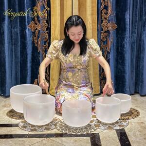 크리스탈 소울 독점 디자인 하모니 문스톤 싱잉볼 세트