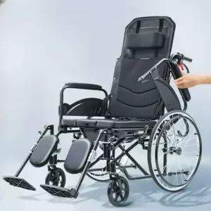 노인휠체어 어르신 여행용 환자 휴대용 유모차 요양원 의자 가벼운 소형 기내용 휠체어