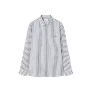 [롯데백화점]갤럭시라이프스타일 2026S/S[베스트상품]그레이 린넨 스트라이프 셔츠GC6364M094