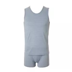 [롯데백화점]비너스 그레이 골프핏 아쿠아엑스 스트라이프 민소매런닝 드로즈세트[VMVS068VMPS068T]