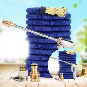 세차 원예 청소용 워터릴 호스 45m 수도 연결 분사 정리형 물 분사기 릴 세트 장구