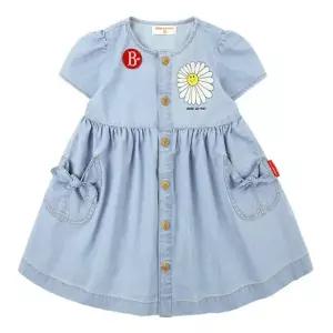 [베베드피노] BP52OP282 러브 데이지 베이비 데님 원피스