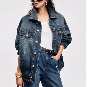 [디에이치(하프클럽)]에디 루즈핏 데님 자켓_P419005111