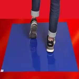 신발 끈끈이 클린룸 스티커 제거 매트 실험실 블루 방지 밀대걸레 크린룸 먼지