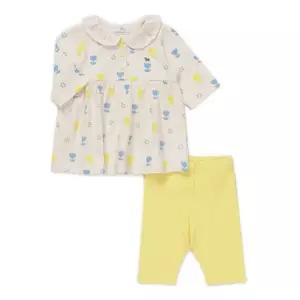 [롯데백화점]블루독베이비 CR 튤립 7부 상하세트 46370-672-06 출산백일돌