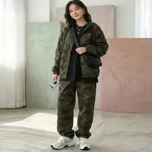 [모로엠] 남성 밀리터리 감성 카모 와이드 팬츠 ON-PTA-QWFMSTZ6