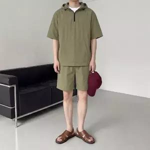 나일론 스판 아노락 트레이닝세트