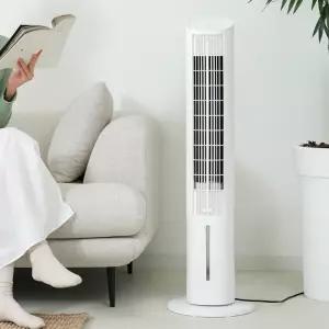 HAAN 공간활용 저소음 타워형냉풍기 리모컨형 4L/가정용냉풍기 거실선풍기 타워팬선풍기