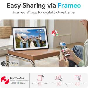 SKYRHYME 15 스크린 6인치 사진 프레임 디지털 1920X1080 IPS 터치