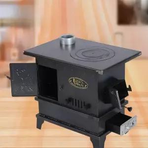 주물화목난로 숯 연탄 없는 그릴 벽난 펠렛 가정용