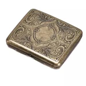 담배케이스 빈티지 나침반 철제 보관 휴대용 20개비 행운의